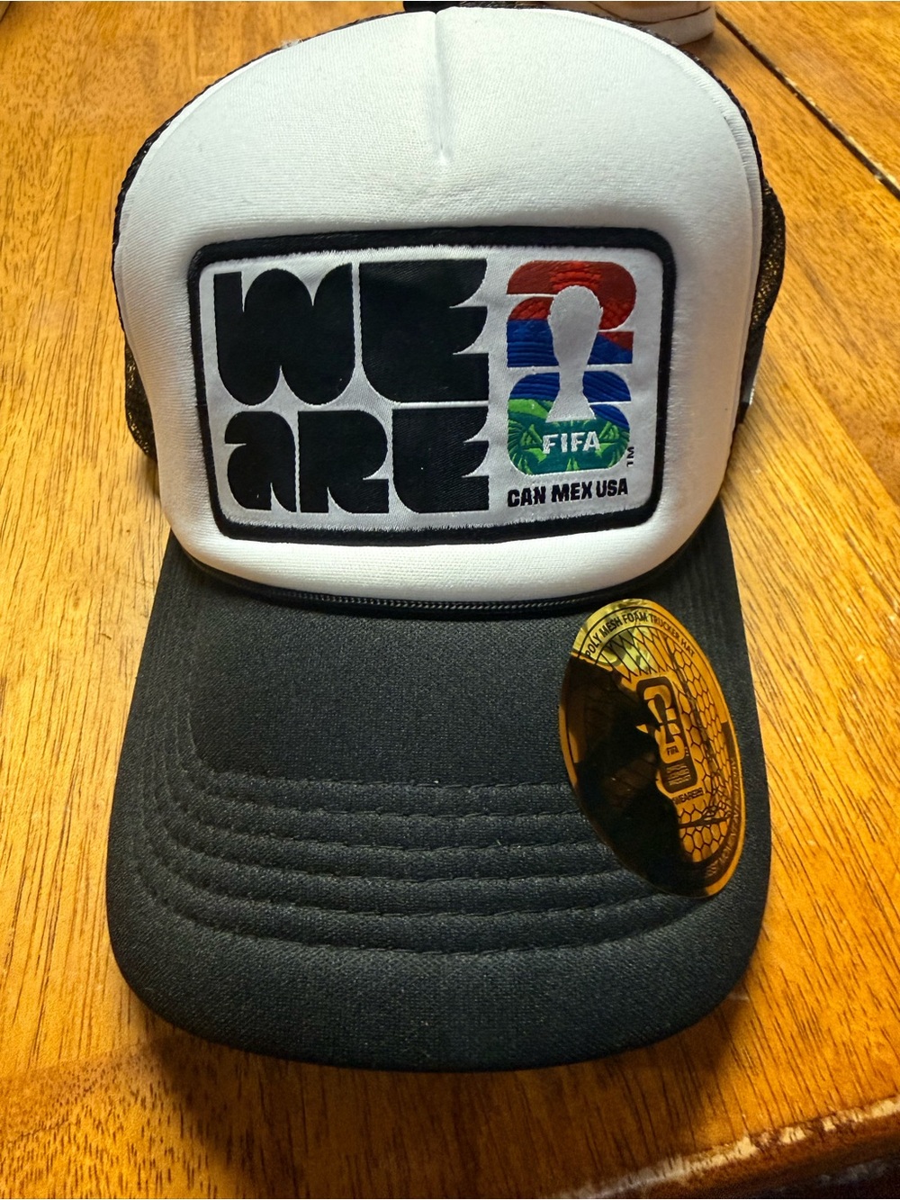 FIFA We Are Black and White Trucker Hat